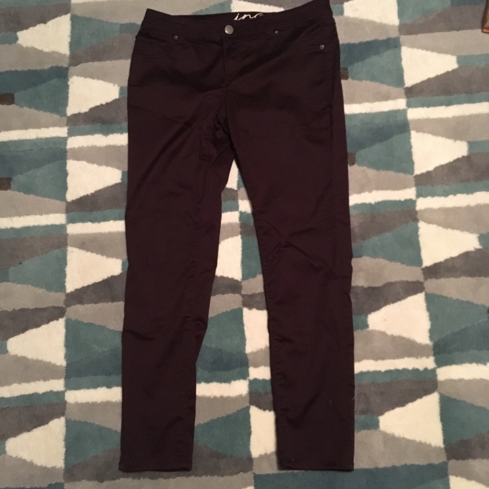 Burgundy skinny INC International Concepts pants